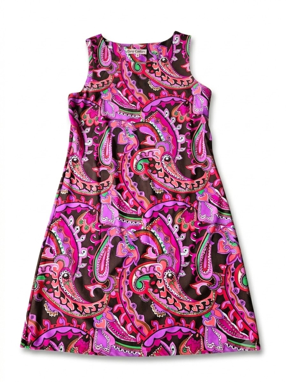 Jude Connally Pink Paisley Sleeveless A-Line Dress